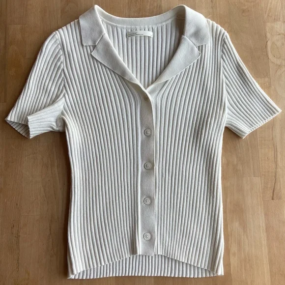 Oak + Fort Ribbed Top - Picture 1 of 6